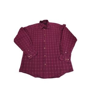 Martin Gordon Dress Shirt - Men's Large - Purple Design